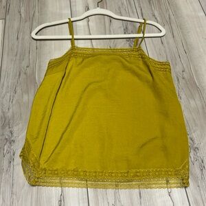 Mustard lace cami